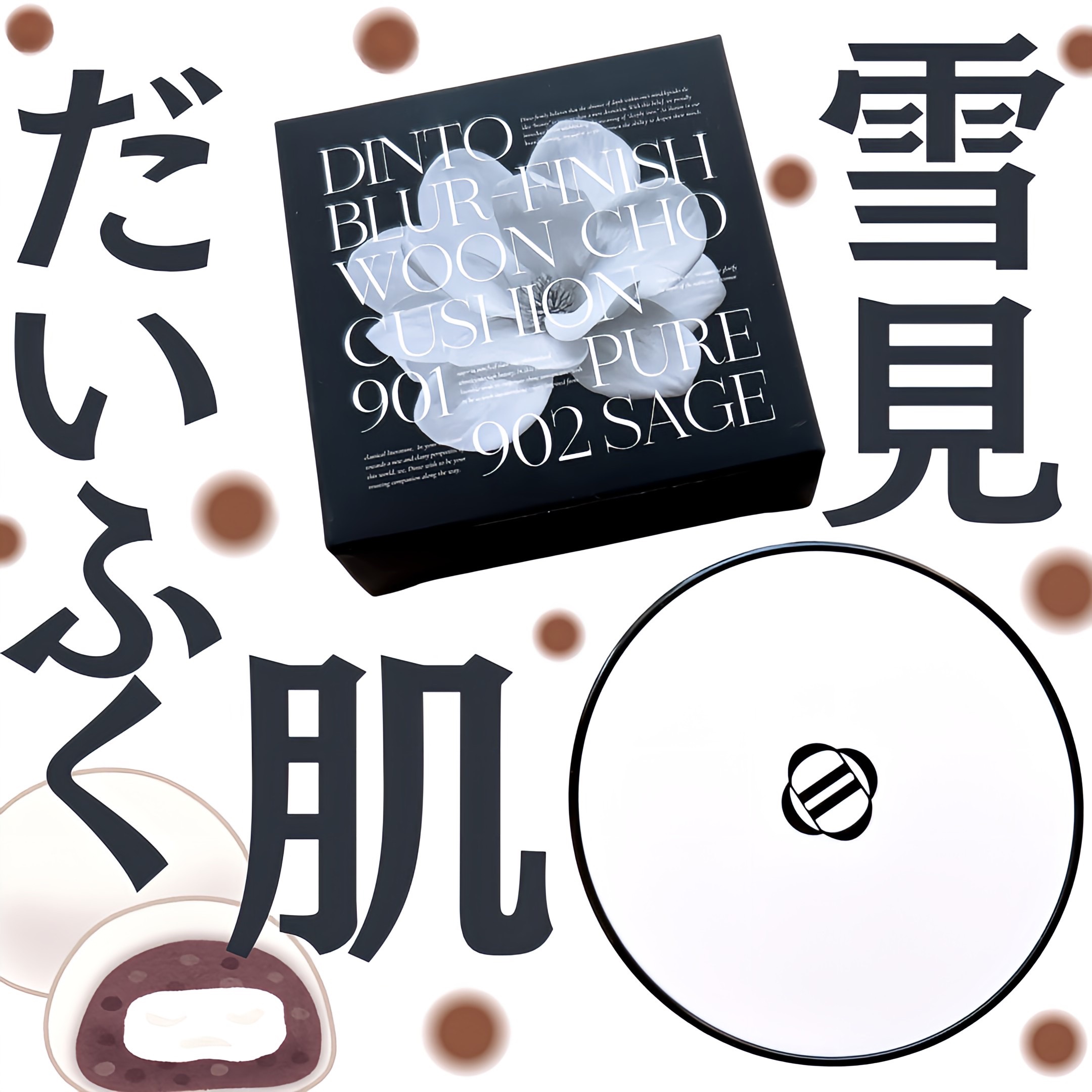 Dinto ブラー フィニッシュ マットクッションファンデーション/Dinto/クッションファンデーションを使ったクチコミ（1枚目）