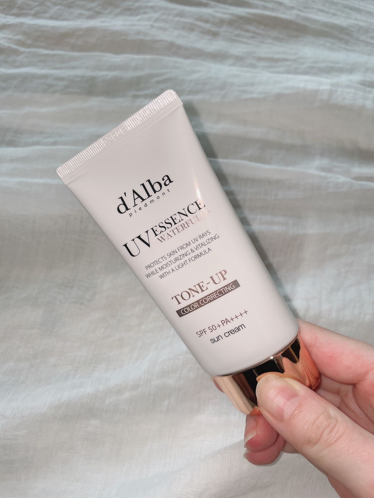 ウォータフルトーンアップサンクリーム/ダルバ/日焼け止めクリームを使ったクチコミ（1枚目）