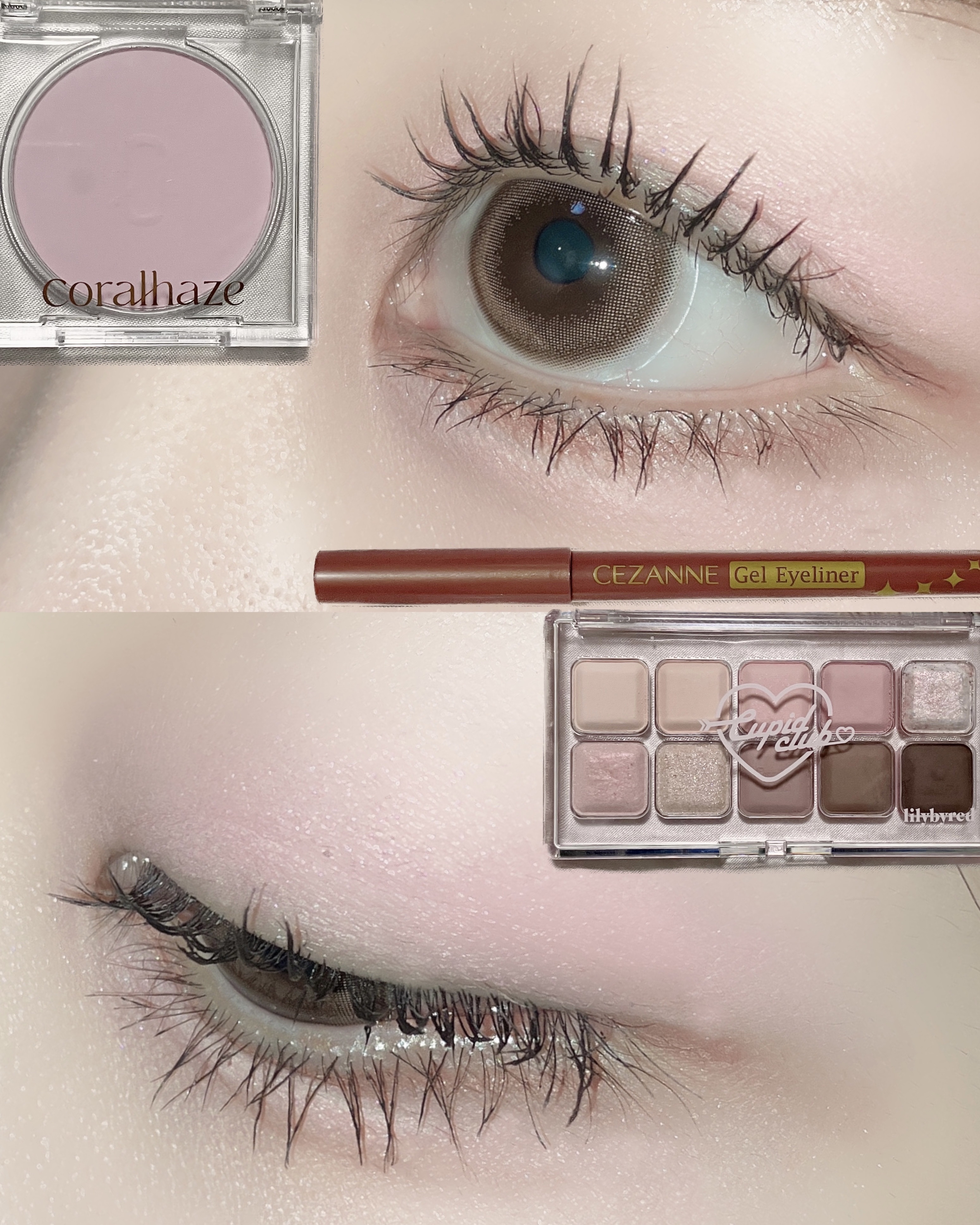 ジェルアイライナー/CEZANNE/ジェルアイライナーを使ったクチコミ（2枚目）