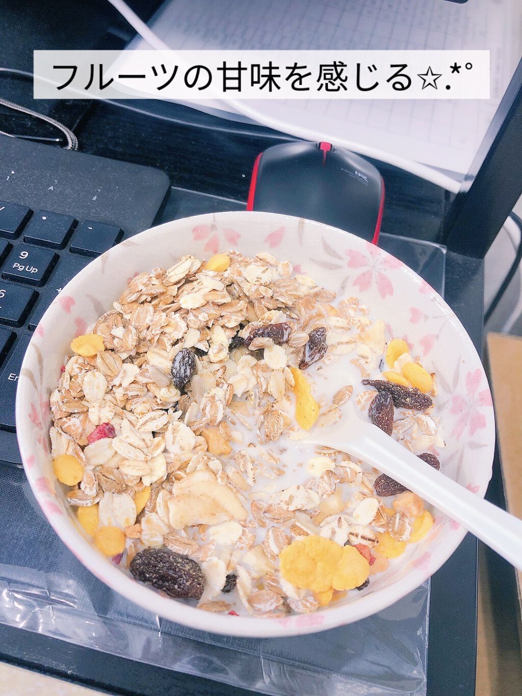 デルバ ファイブフルーツミューズリー/delba/食品を使ったクチコミ（3枚目）