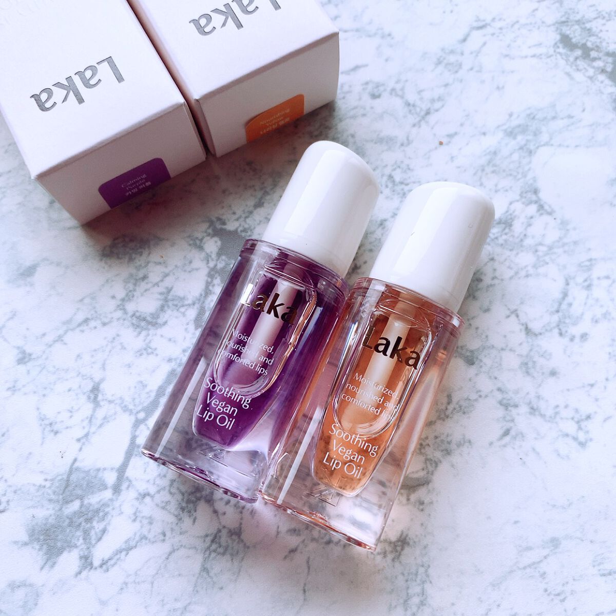 スージングヴィーガンリップオイル/Laka/リップオイルを使ったクチコミ（3枚目）