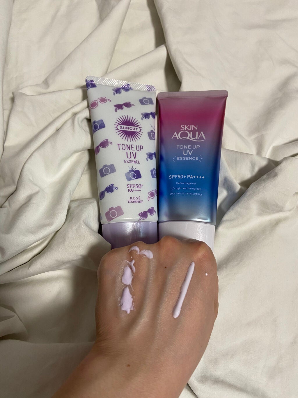スキンアクア トーンアップUVエッセンス/スキンアクア/日焼け止めクリームを使ったクチコミ(2枚目)