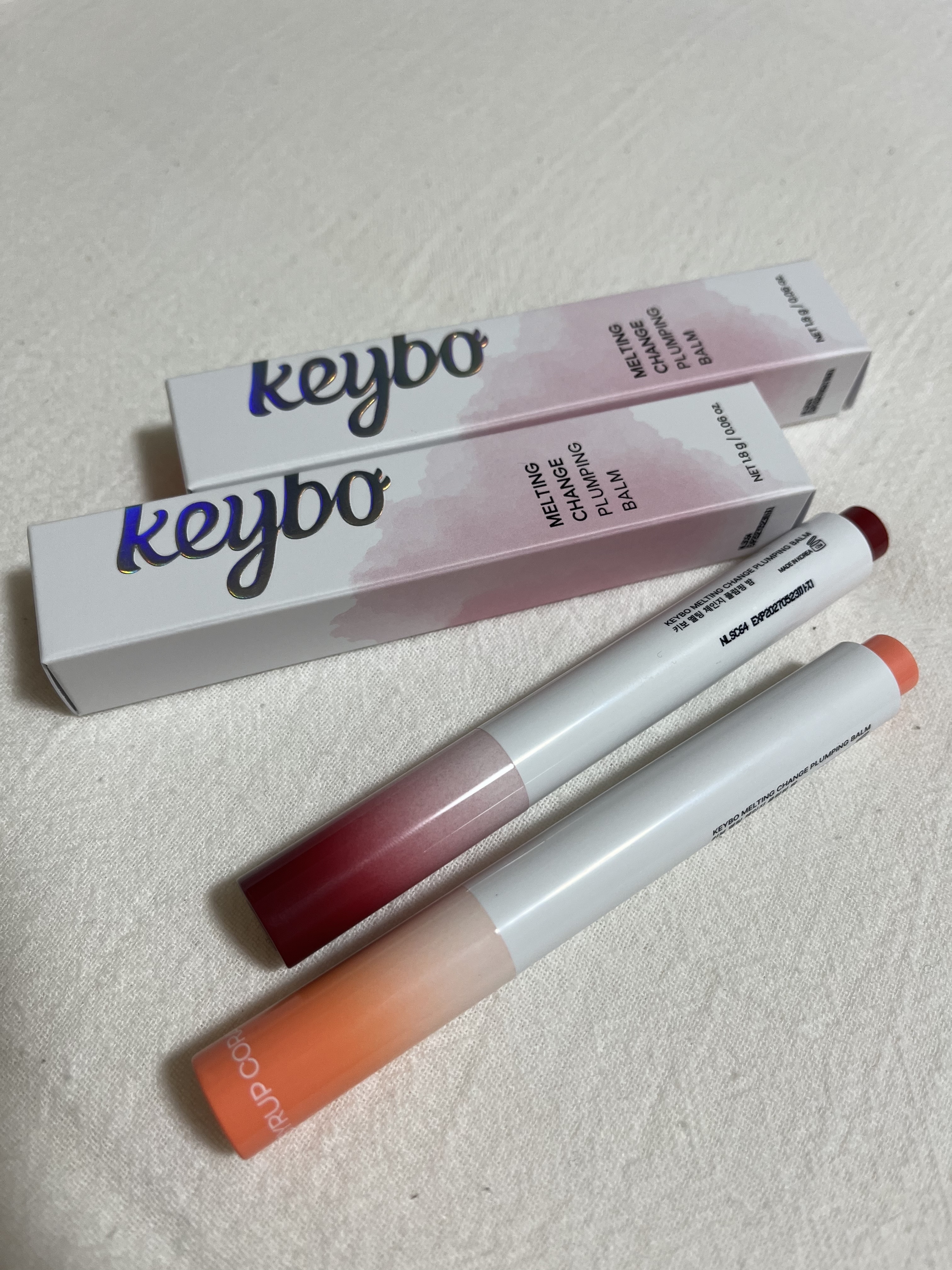 MELTING CHANGE PLUMPING BALM/keybo/口紅を使ったクチコミ（1枚目）