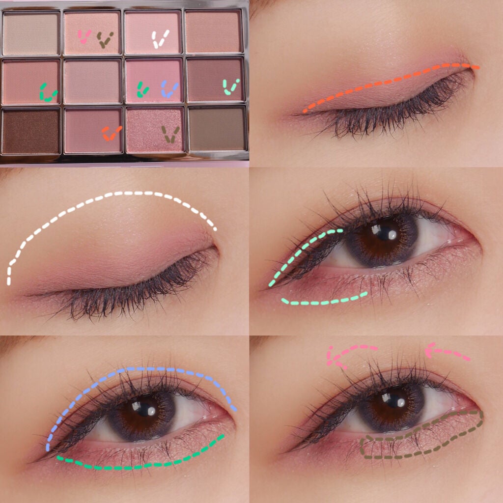 ソフトブラーリングアイパレット/wakemake/アイシャドウパレットを使ったクチコミ(6枚目)