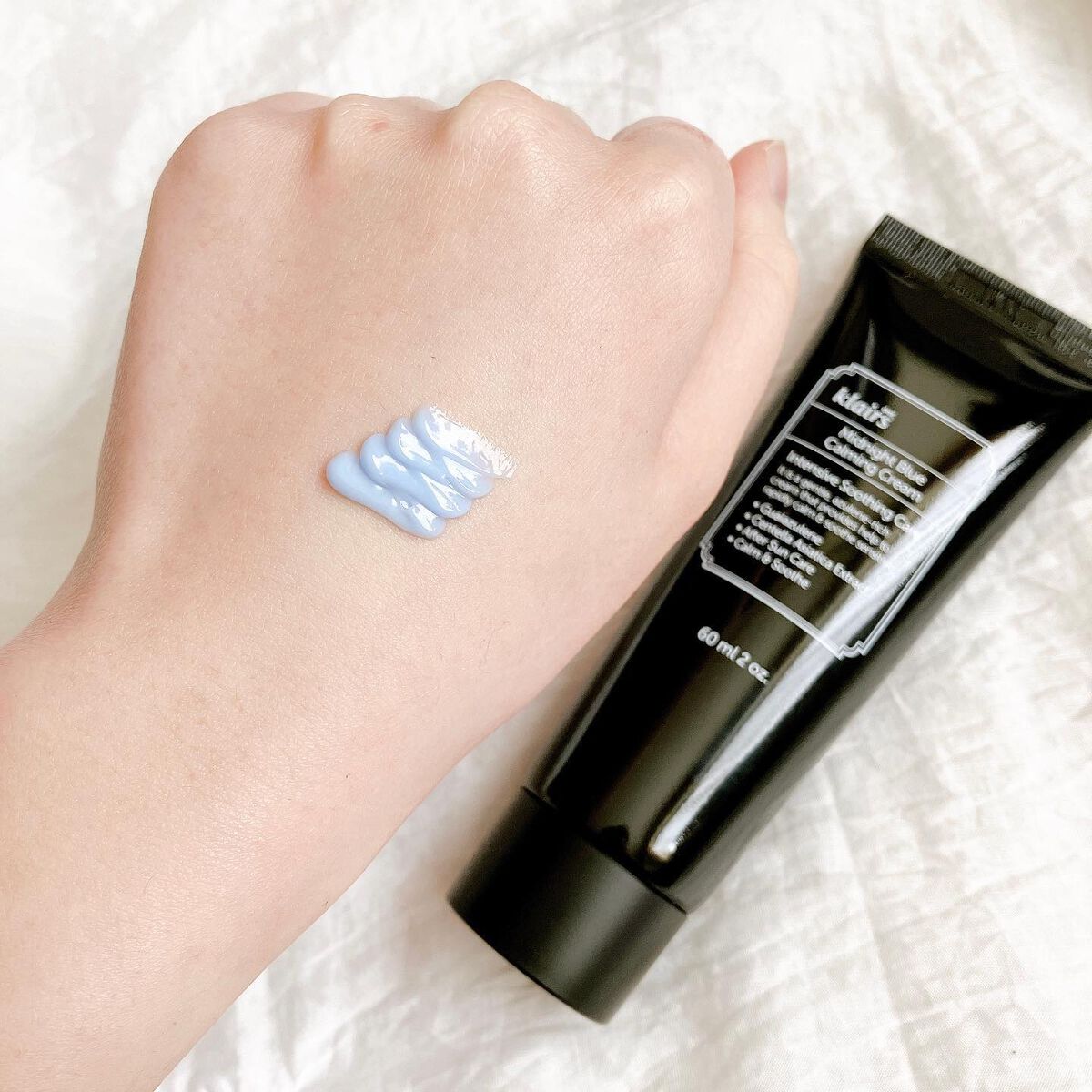 ミッドナイトブルーカーミングクリーム/Klairs/フェイスクリームを使ったクチコミ(3枚目)