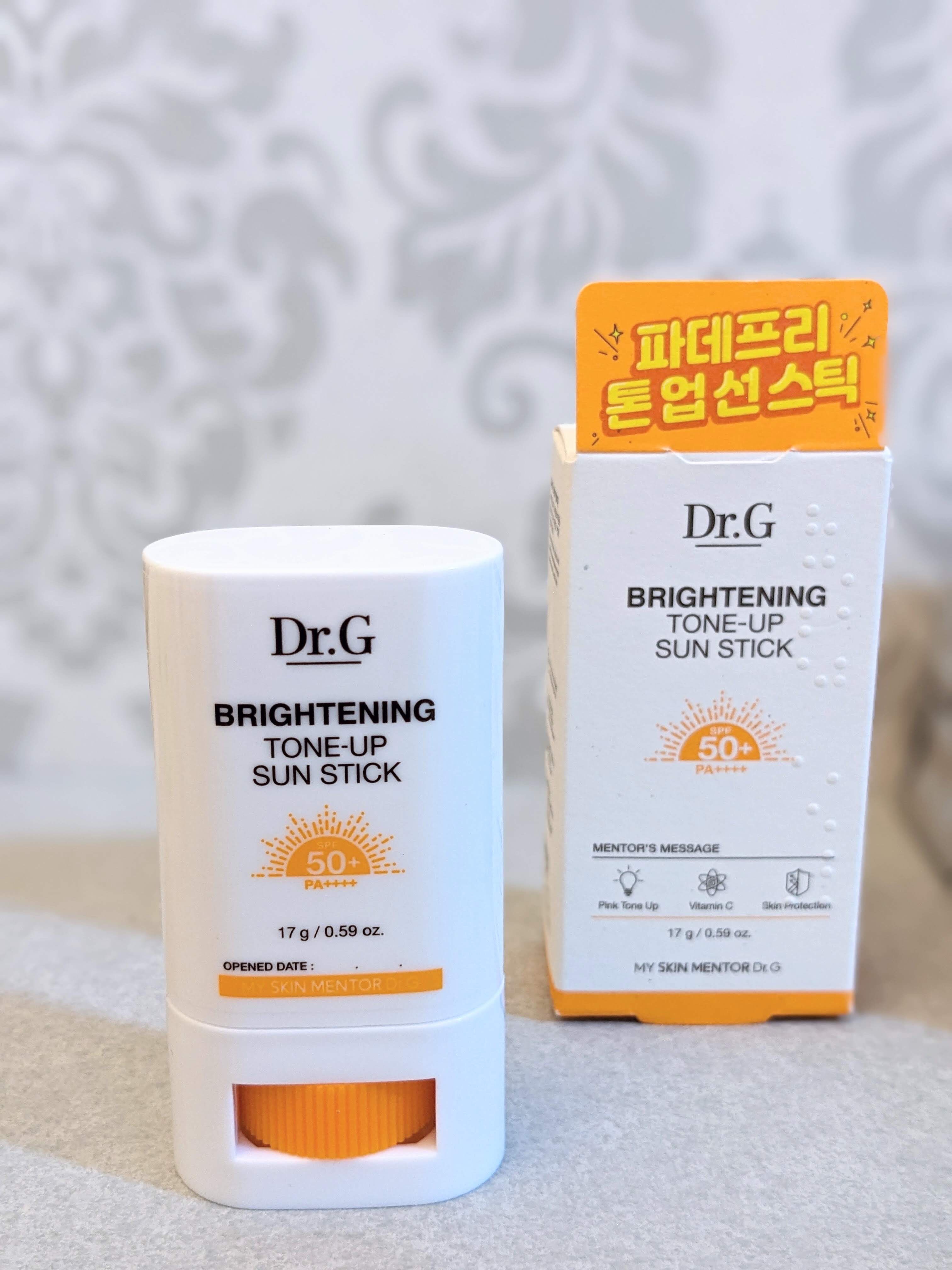 ブライトニングアップサンスティック SPF50+ PA++++/Dr.G/日焼け止めスティックを使ったクチコミ（1枚目）