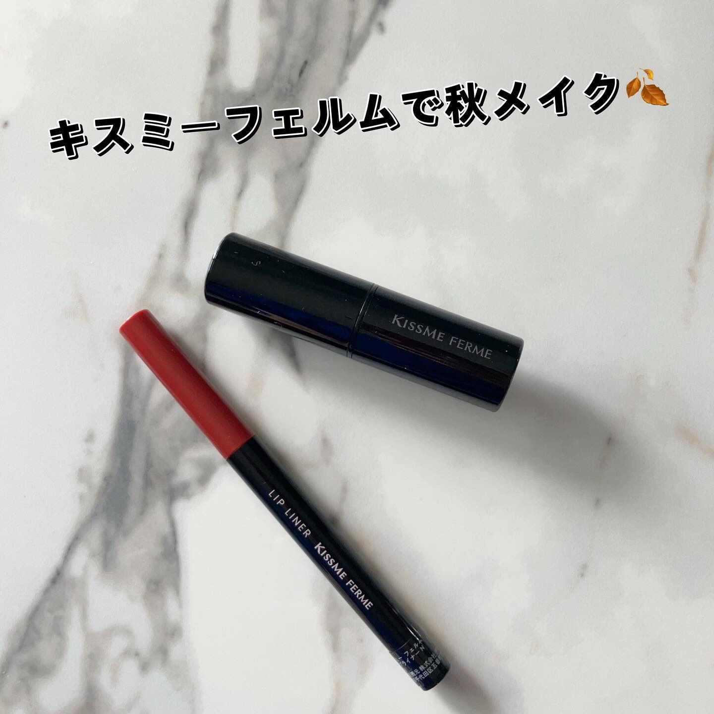 キスミー　フェルム　リップライナーＮ 02 ウォームレッド/キスミー フェルム/リップライナーを使ったクチコミ（1枚目）