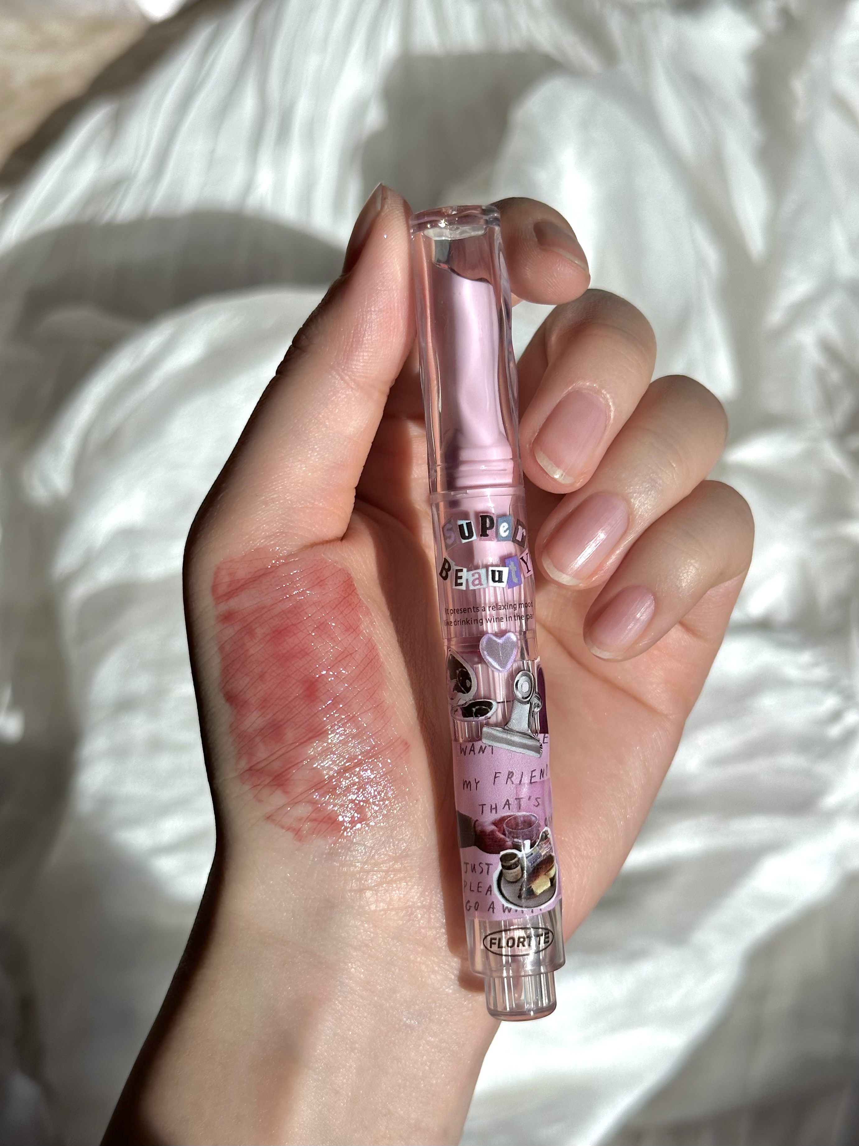 フロレット メルティーハート スティックグロス/FLORTTE/口紅を使ったクチコミ（3枚目）