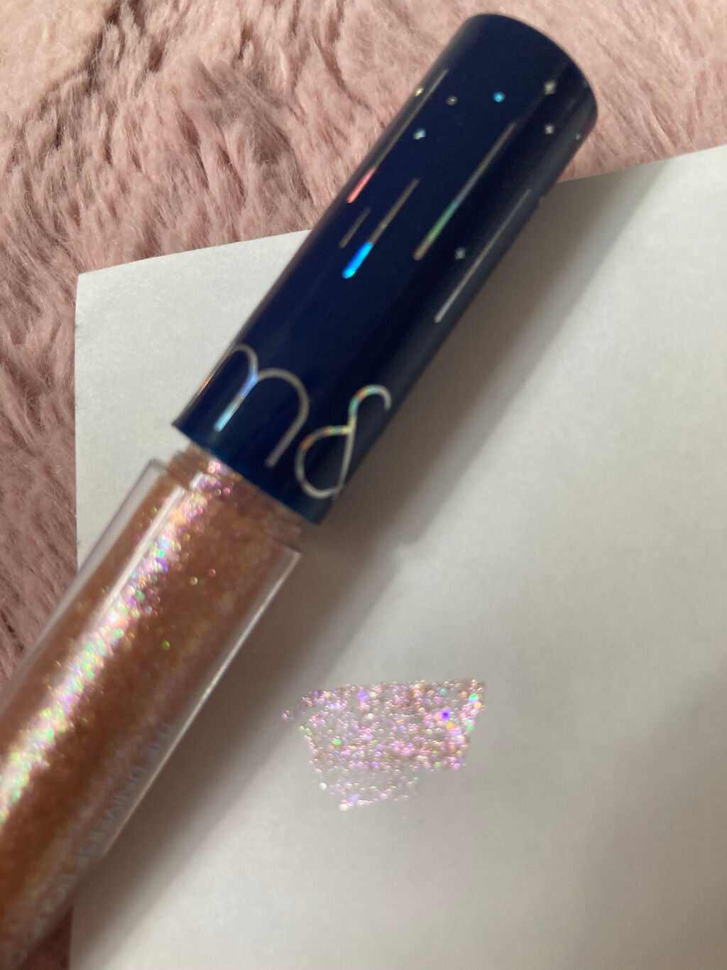 リキッド グリッター シャドウ/rom&nd/グリッターを使ったクチコミ(4枚目)