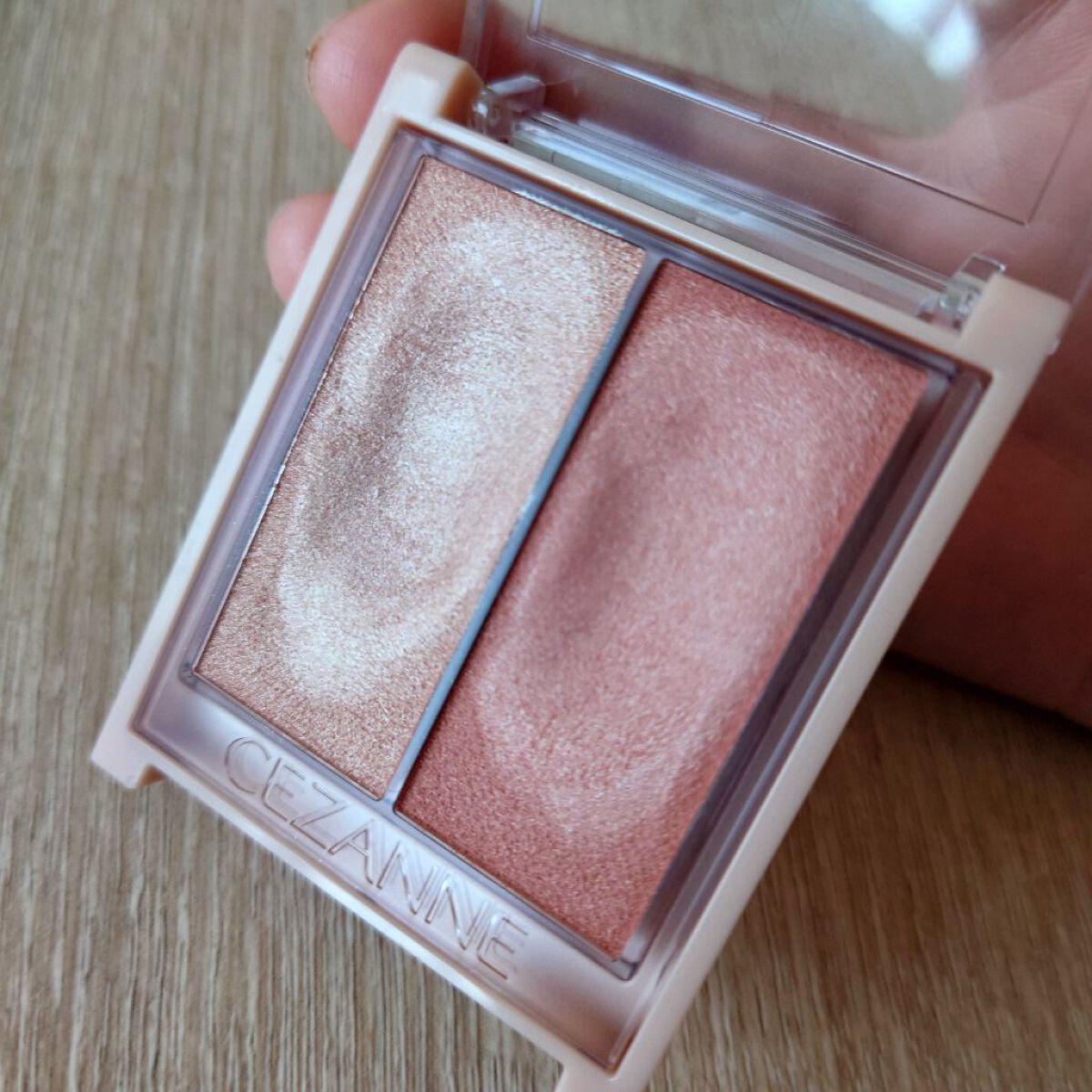 フェイスグロウカラー/CEZANNE/クリームハイライトを使ったクチコミ（2枚目）