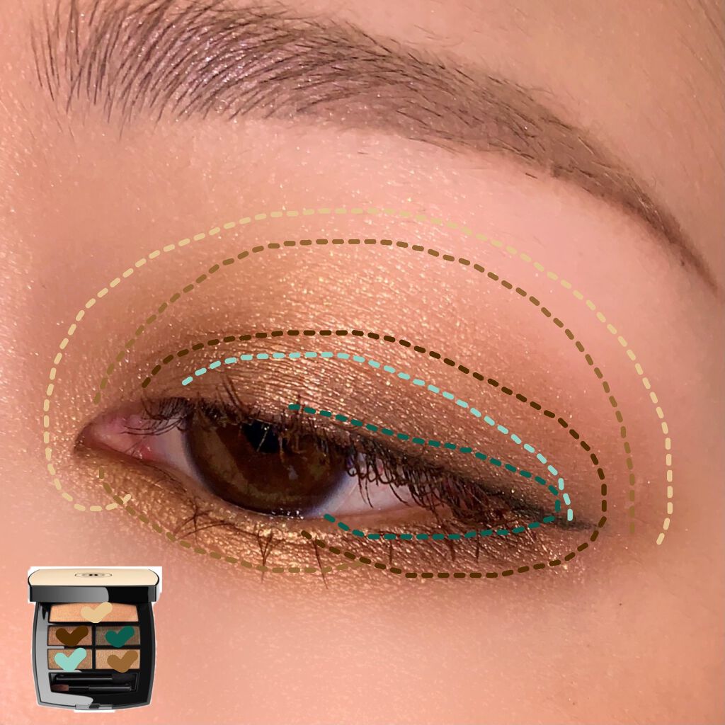 レ ベージュ パレット ルガール/CHANEL/アイシャドウパレットを使ったクチコミ(4枚目)