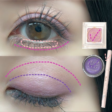 UR GLAM LUXE SOFT EYESHADOW/U R GLAM/ジェル・クリームアイシャドウを使ったクチコミ(3枚目)