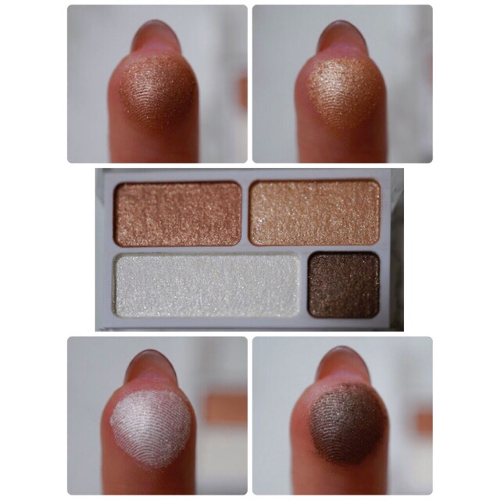 アイカラー4色タイプ ゴールドブラウン/無印良品/アイシャドウパレットを使ったクチコミ（2枚目）