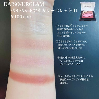 UR GLAM　VELVET EYE COLOR PALETTE/U R GLAM/パウダーアイシャドウを使ったクチコミ（3枚目）