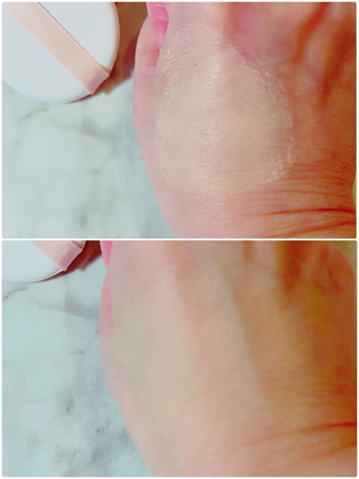 リンクルホワイトクッションファンデーション/コラリッチ/クッションファンデーションを使ったクチコミ(3枚目)