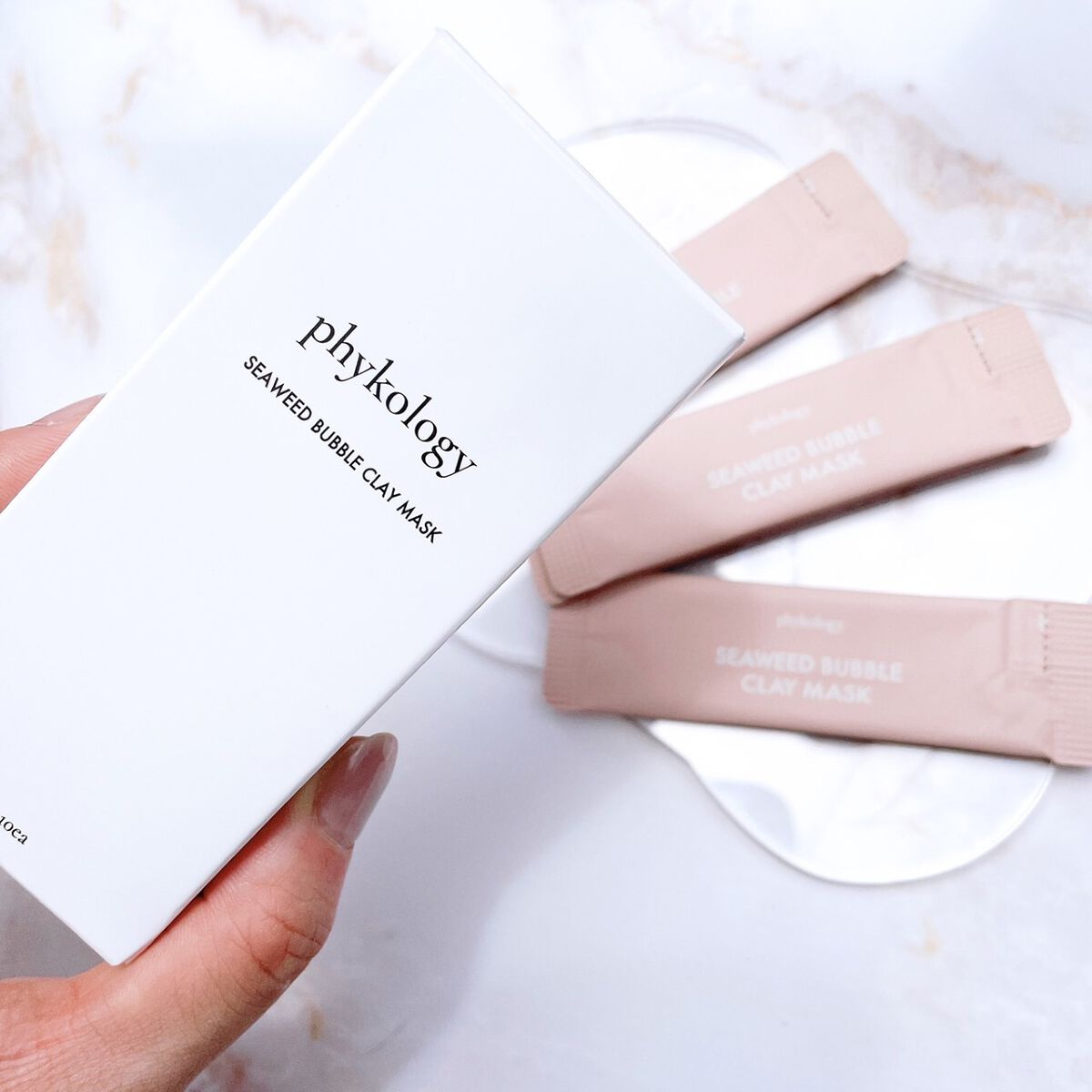 海藻（シーウィード）バブル クレイマスク/phykology/洗い流すパック・マスクを使ったクチコミ（3枚目）