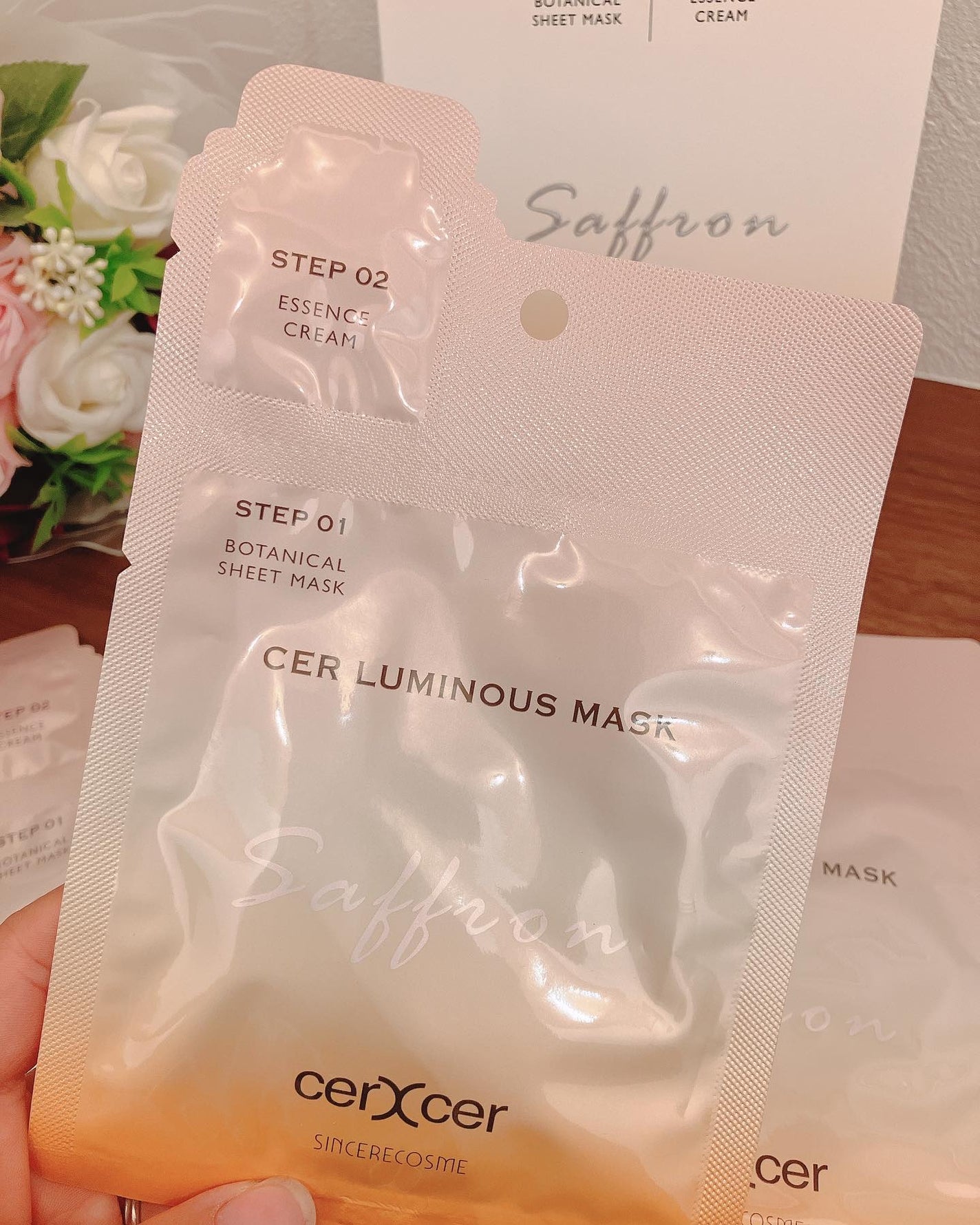 ルミナスマスク (ケアクリーム付き) /cerXcer/シートマスク・パックを使ったクチコミ(2枚目)