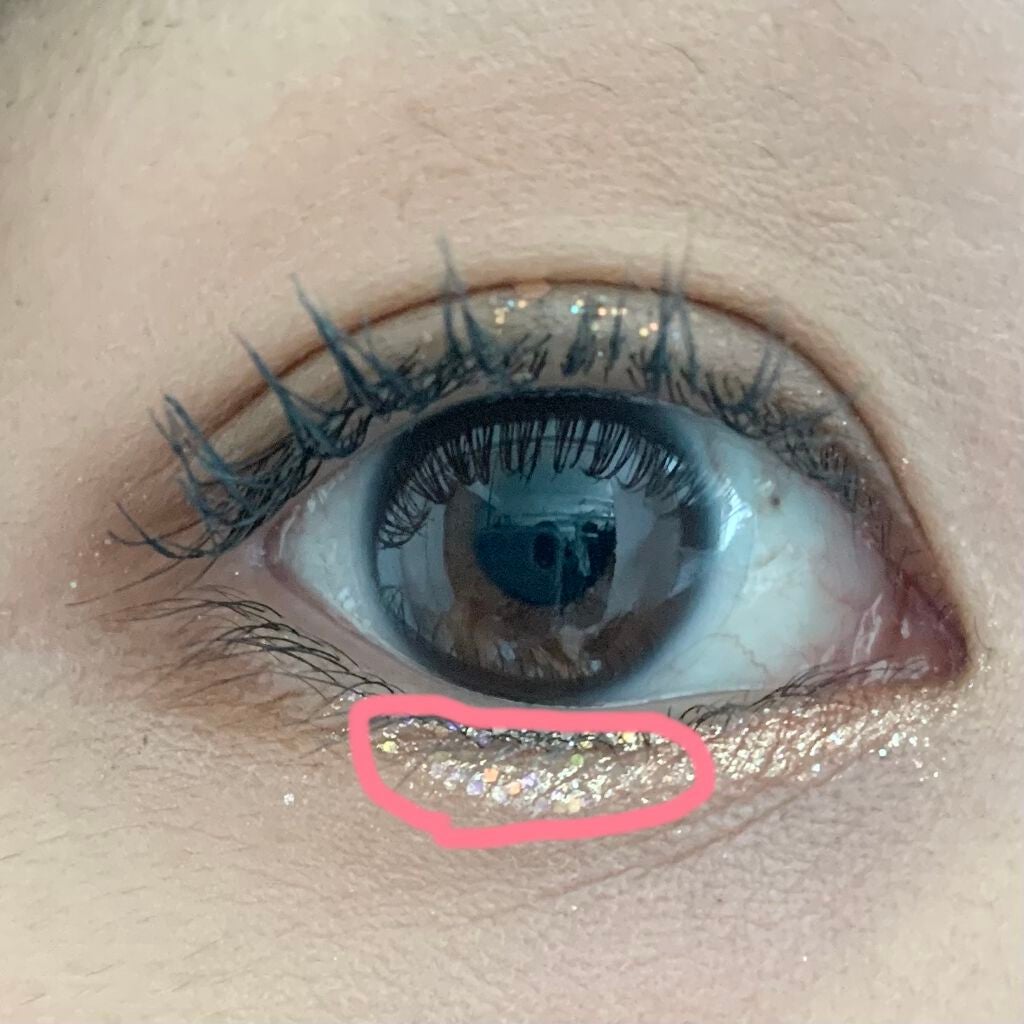 リキッド グリッター シャドウ/rom&nd/グリッターを使ったクチコミ(3枚目)