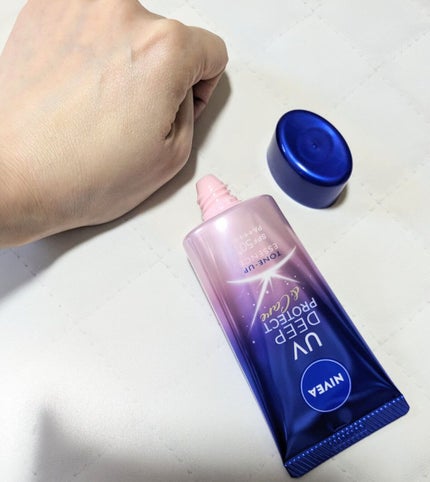 ニベアUV ディープ プロテクト&ケア トーンアップ エッセンス/ニベア/日焼け止めローションを使ったクチコミ(3枚目)