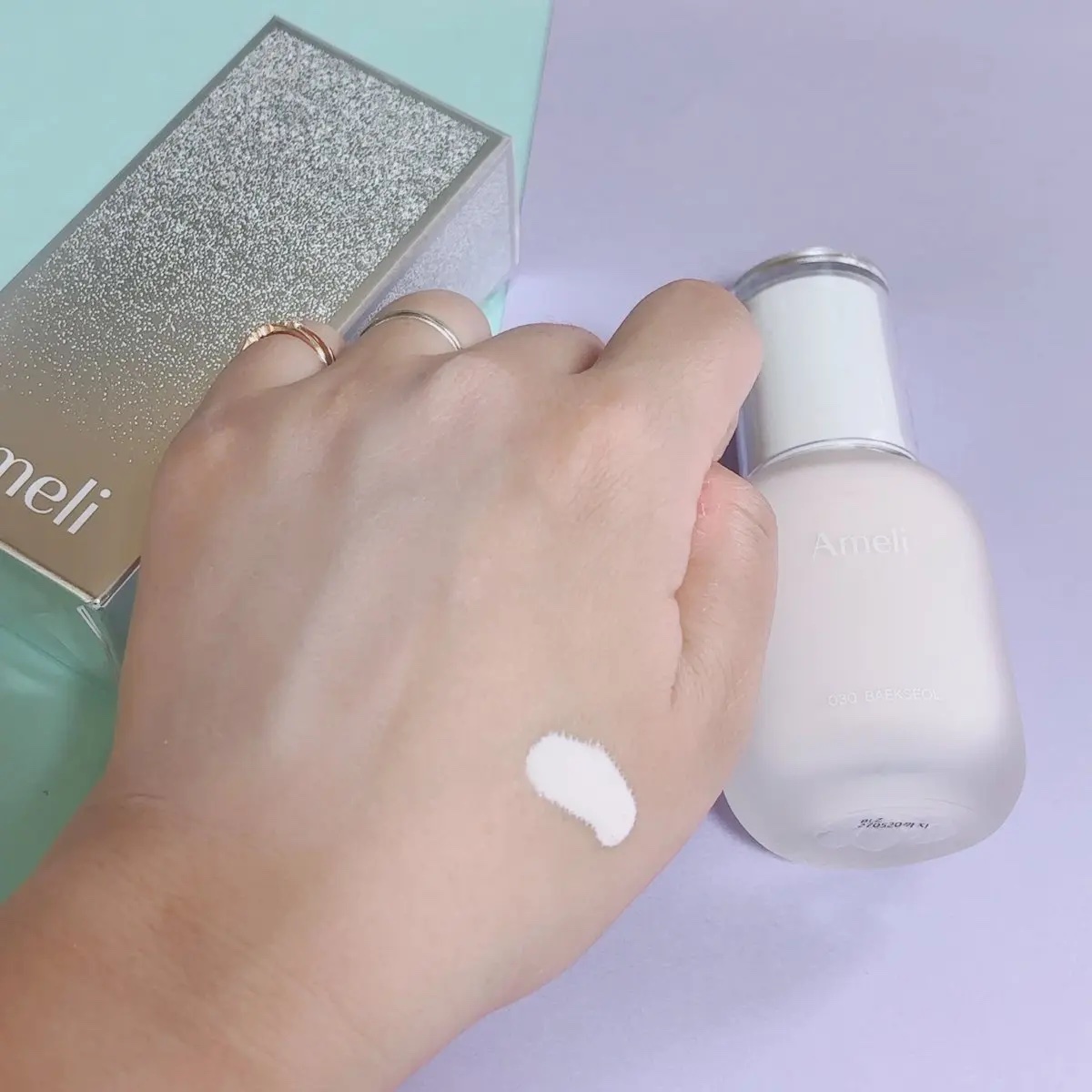 トーンアップベースデイリーファンデーション 白雪/Ameli/リキッドファンデーションを使ったクチコミ（3枚目）