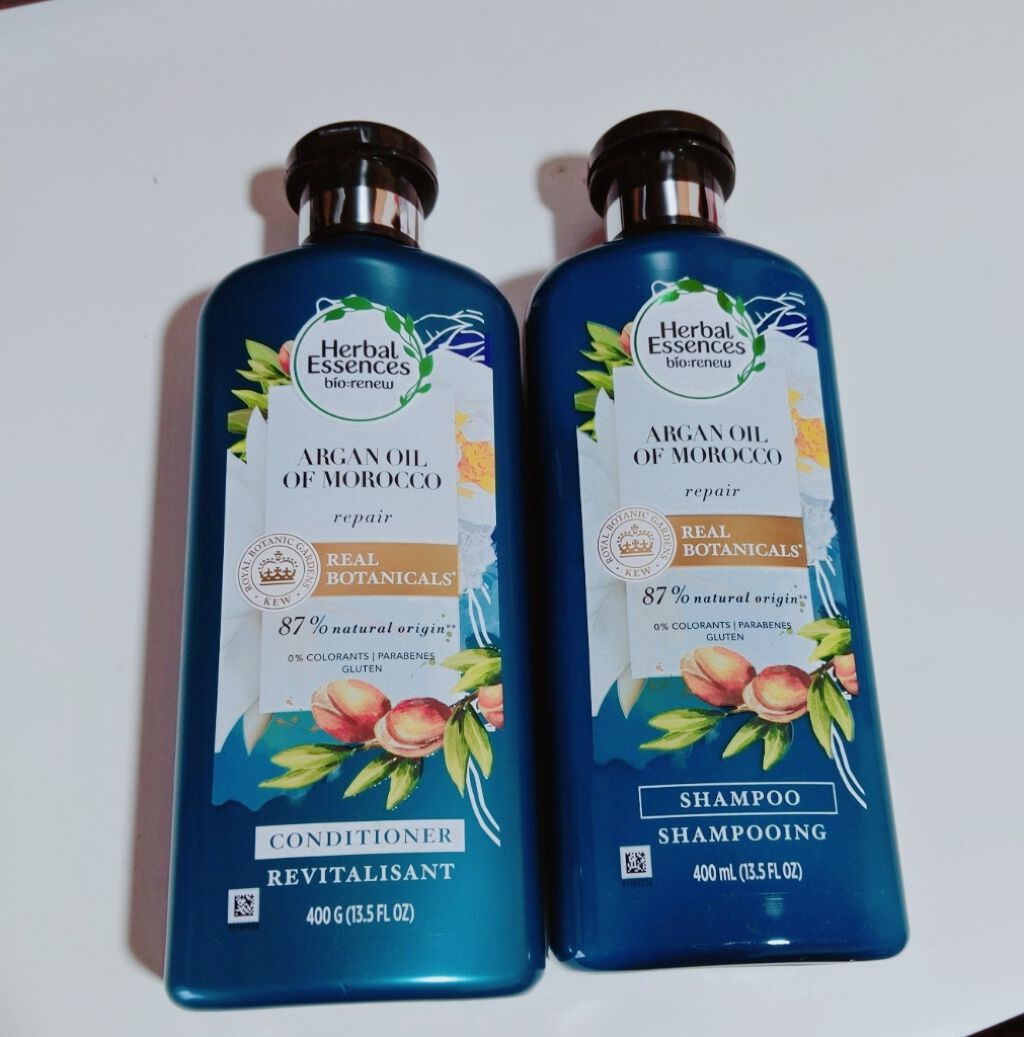 ビオリニュー モロッカンオイル シャンプー／コンディショナー/ハーバルエッセンス/市販シャンプーを使ったクチコミ（1枚目）