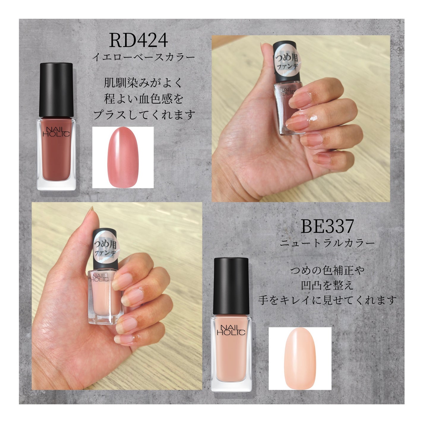 ネイルホリック つめ用ファンデ/ネイルホリック/ネイルトップコートを使ったクチコミ(2枚目)