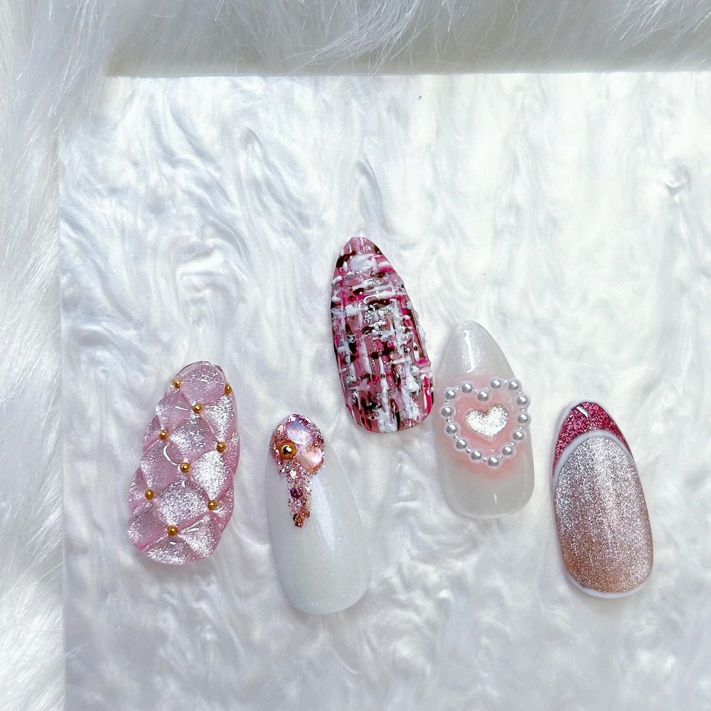 yuma🧸フォロバ◎ on LIPS 「ピンクネイル💅💓#ネイルチップ
#ジェルネイル
#ピンクネイル..」(2枚目)