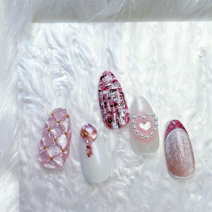 yuma🧸フォロバ◎ on LIPS 「ピンクネイル💅💓#ネイルチップ
#ジェルネイル
#ピンクネイル..」(2枚目)