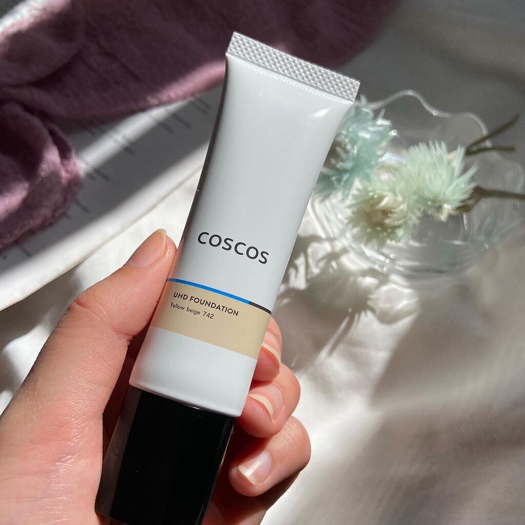 UHDファンデーションホワイト（WH01）/COSCOS/リキッドファンデーションを使ったクチコミ（2枚目）