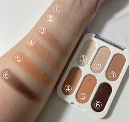 フォーエバー6アイパレット/Laka/アイシャドウパレットを使ったクチコミ(5枚目)