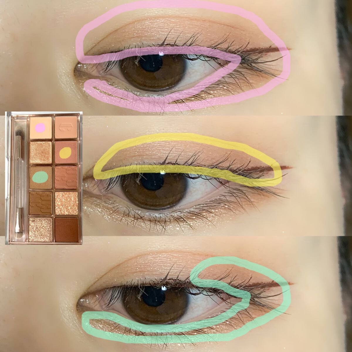 プロ アイ パレット/CLIO/アイシャドウパレットを使ったクチコミ（2枚目）