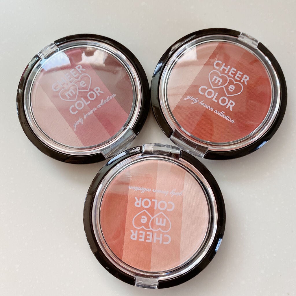CHEER me COLOR パウダーチーク/セリア/パウダーチークを使ったクチコミ(4枚目)