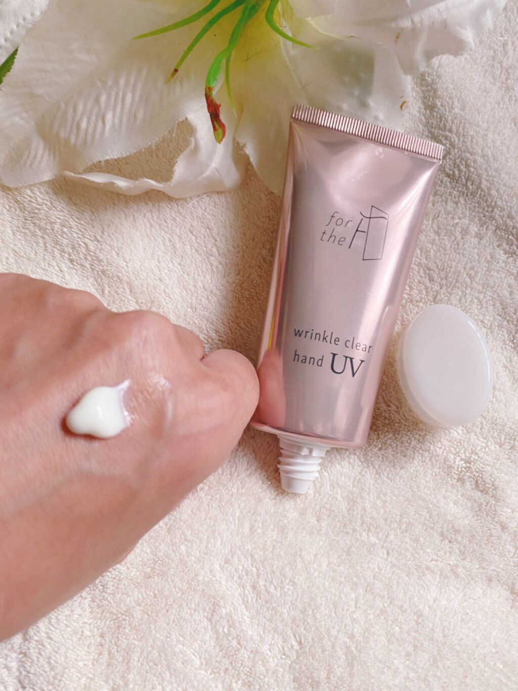 フォーザエフ 薬用 リンクルクリア ハンド UV /ナリスアップ/ハンドクリームを使ったクチコミ(3枚目)