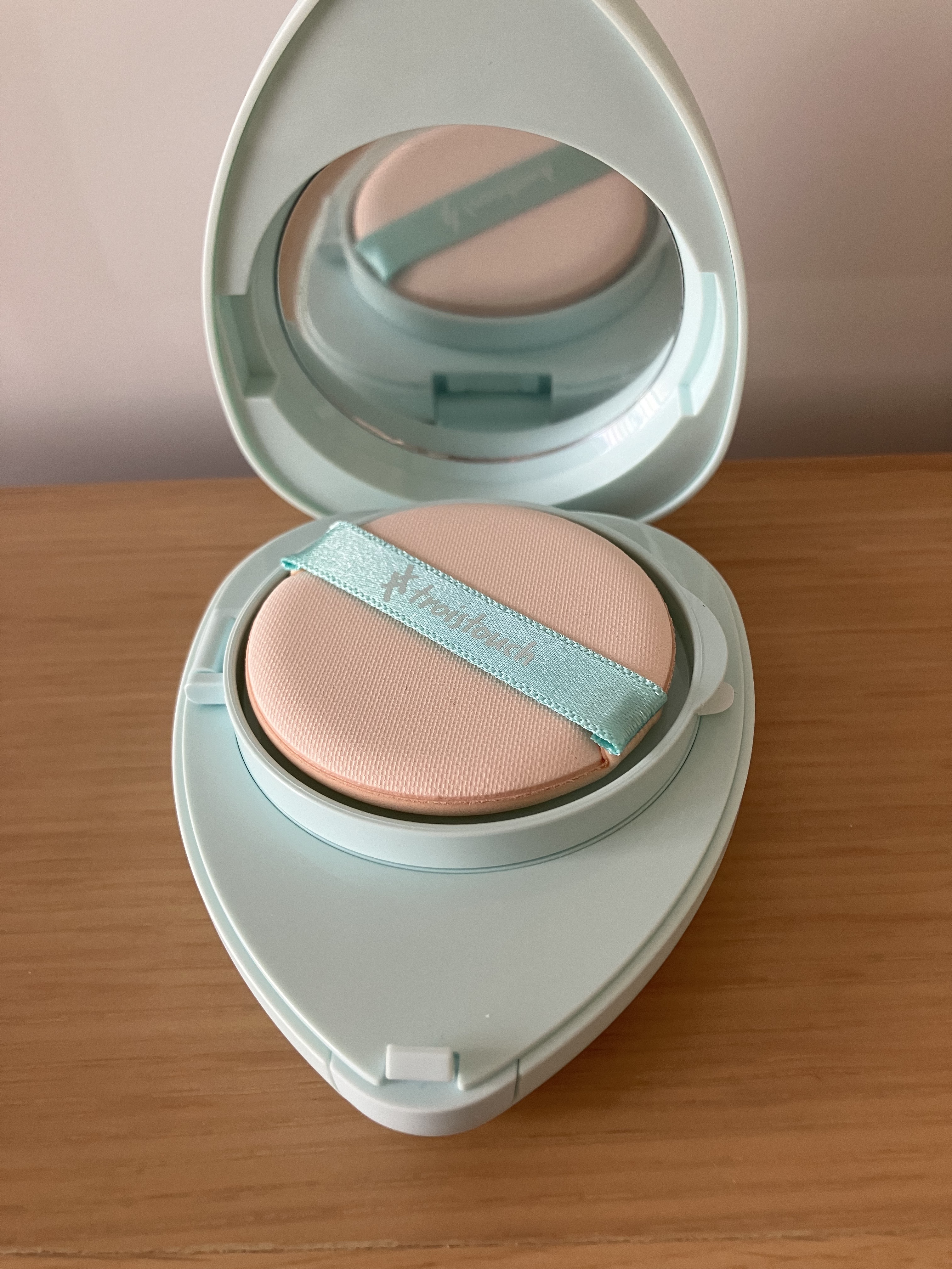 トワタッチ ハートクッション アクアベア/troistouch/クッションファンデーションを使ったクチコミ（2枚目）