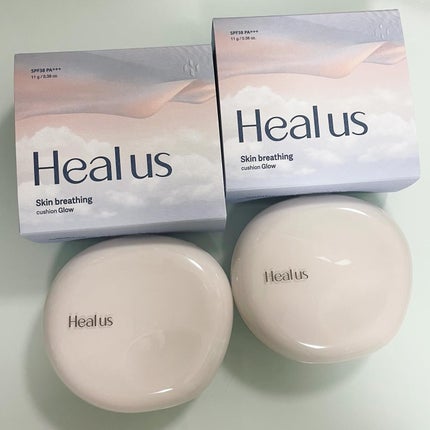 ブリージンググロークッション/Healus/クッションファンデーションを使ったクチコミ(2枚目)