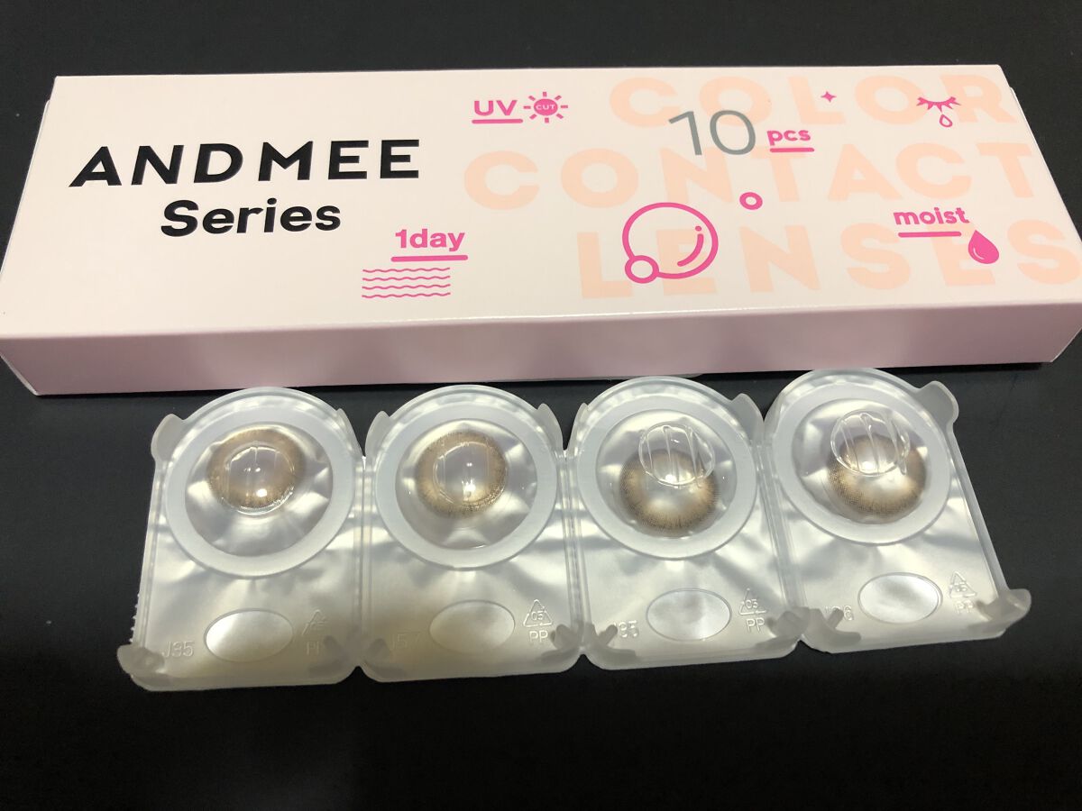 AND MEE 1day シフォン/AngelColor/ワンデー（１DAY）カラコンを使ったクチコミ（1枚目）