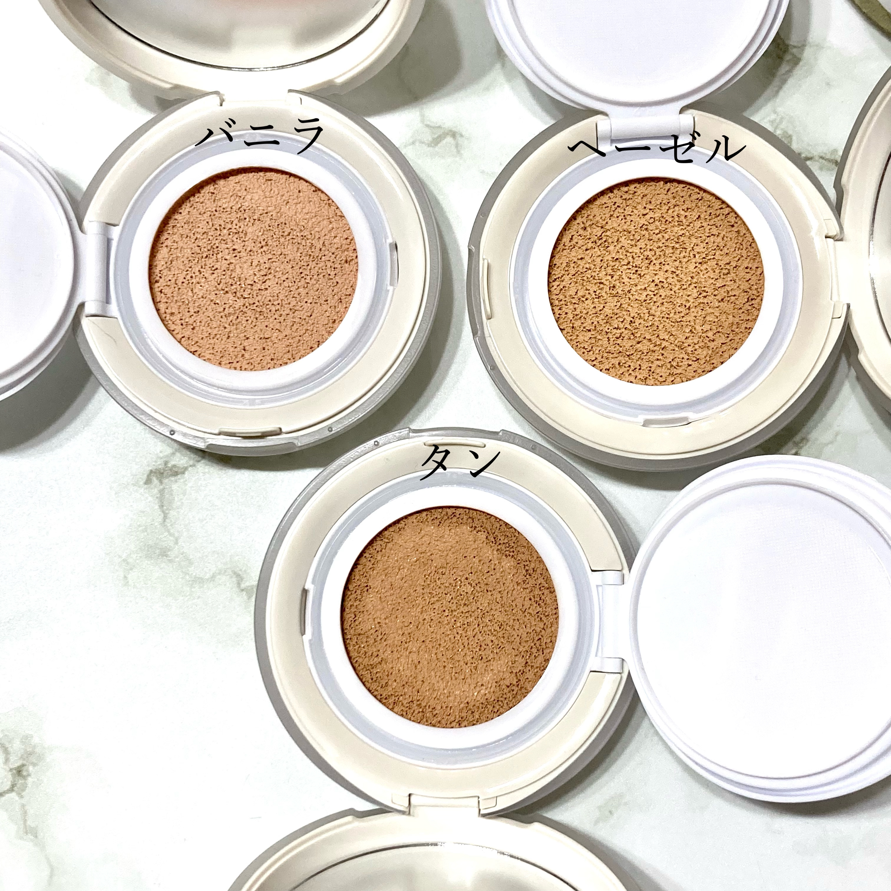 カーミンググロウアップクッションファンデーション タン/favs/リキッドファンデーションを使ったクチコミ（2枚目）