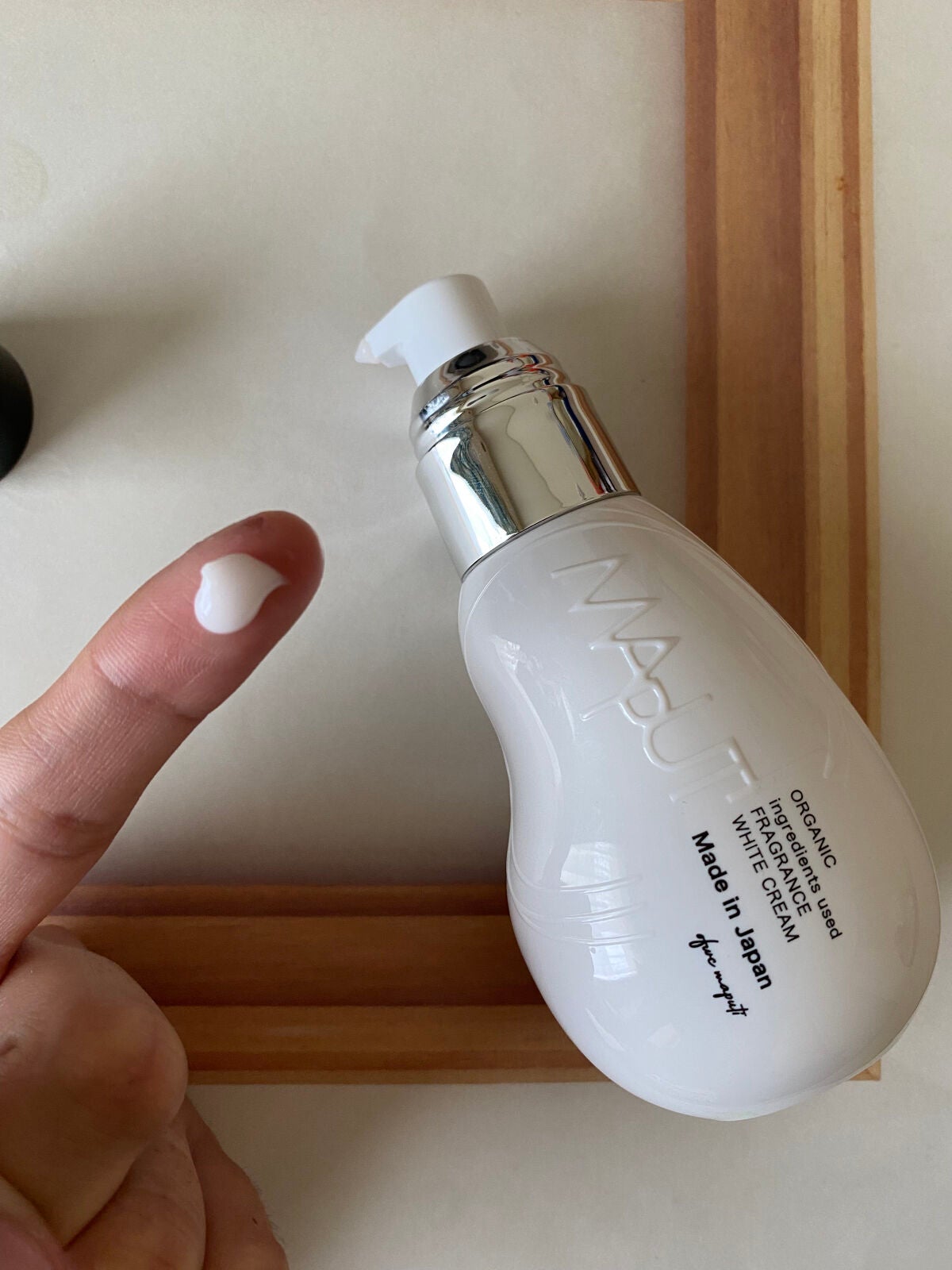 オーガニックフレグランスホワイトクリーム/MAPUTI/デリケートゾーンケアを使ったクチコミ(2枚目)