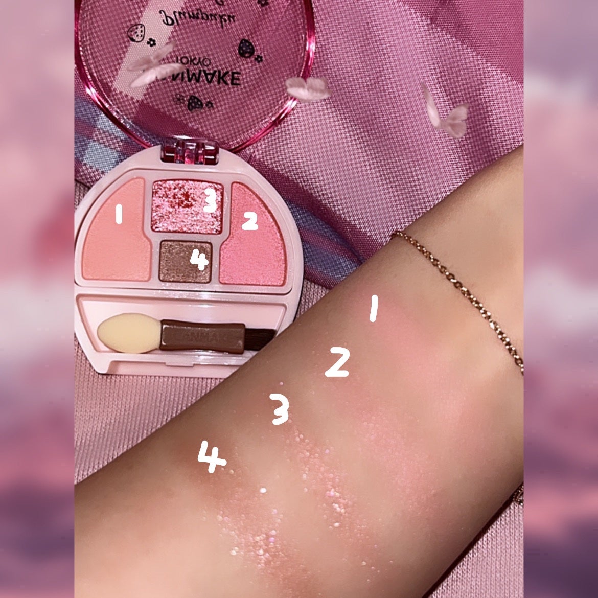 プランぷくコーデアイズ/キャンメイク/パウダーアイシャドウを使ったクチコミ(3枚目)