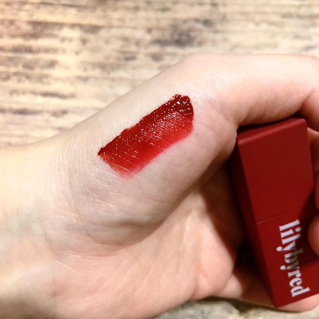 ムードライアー ベルベットティント/lilybyred/リップティントを使ったクチコミ（2枚目）