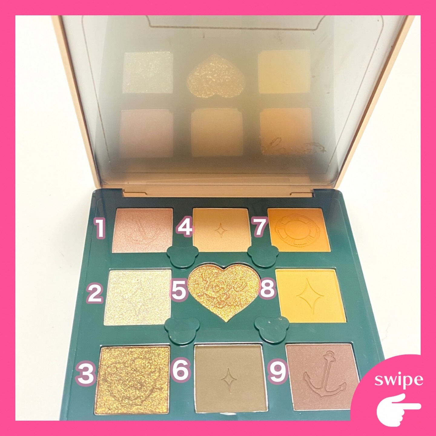 Love Bear 9色 アイシャドウパレット キャラメル抹茶/FlowerKnows/アイシャドウパレットを使ったクチコミ（2枚目）