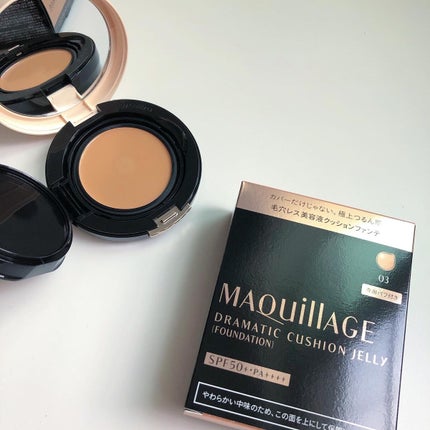 ドラマティッククッションジェリー/マキアージュ/クッションファンデーションを使ったクチコミ(6枚目)