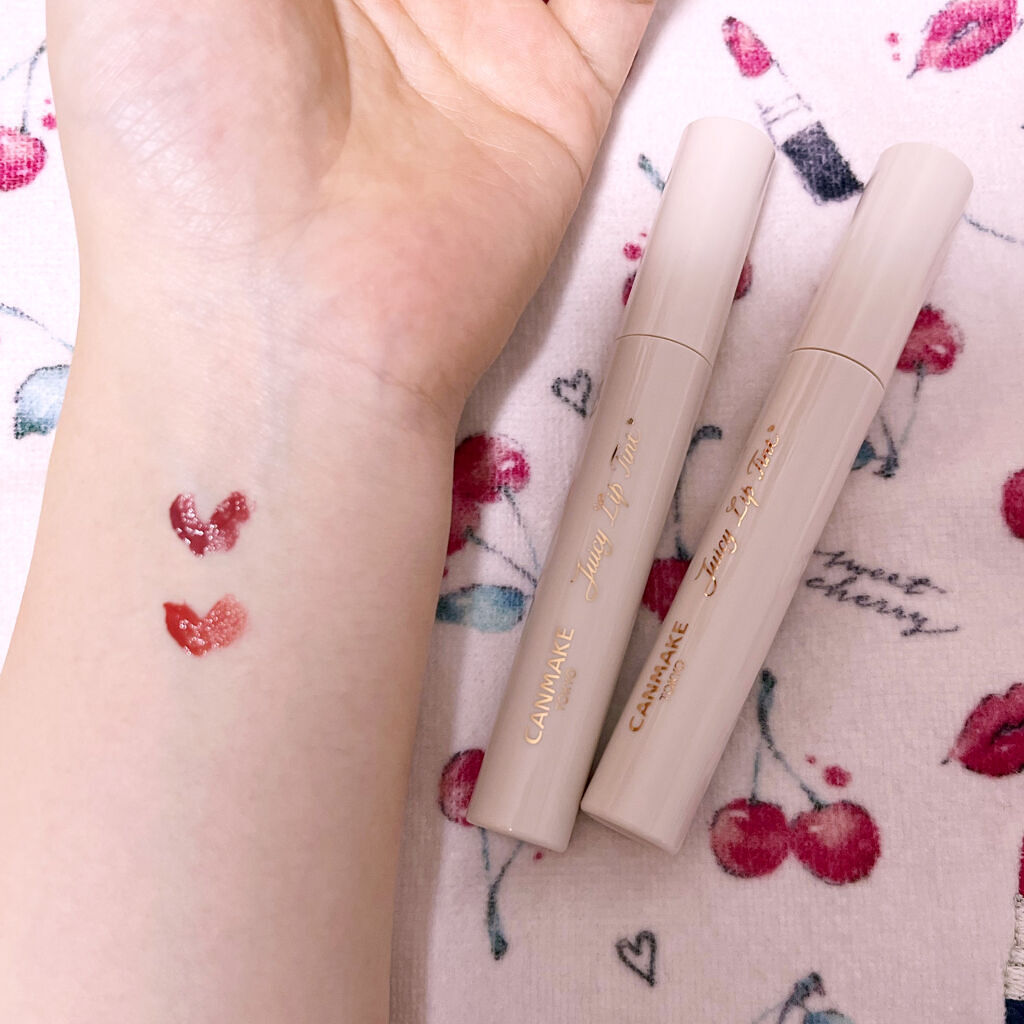 ジューシーリップティント/キャンメイク/口紅を使ったクチコミ（2枚目）