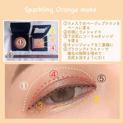 ともこ on LIPS 「#今日のメイクミシャとクリオのアイシャドウを使ってラメい..」(2枚目)