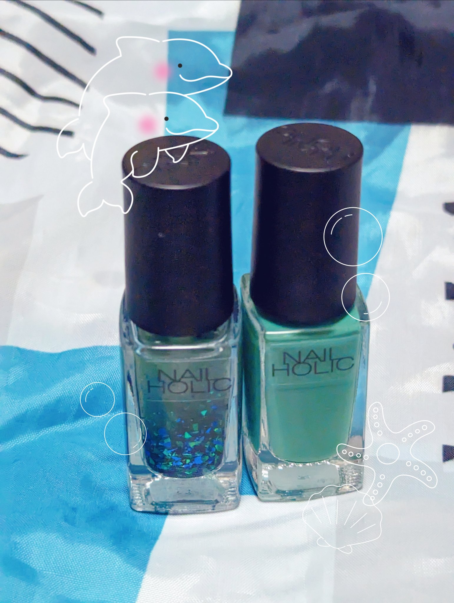 ネイルホリック Lagoon color GR715/ネイルホリック/マニキュアを使ったクチコミ（1枚目）