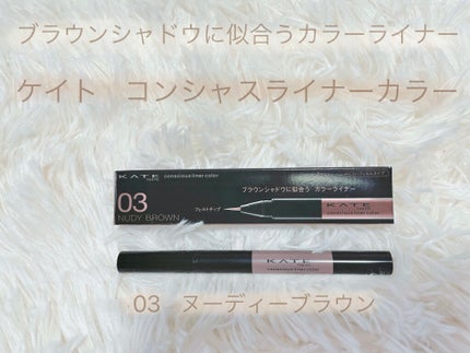 コンシャスライナーカラー/KATE/リキッドアイライナーを使ったクチコミ(1枚目)
