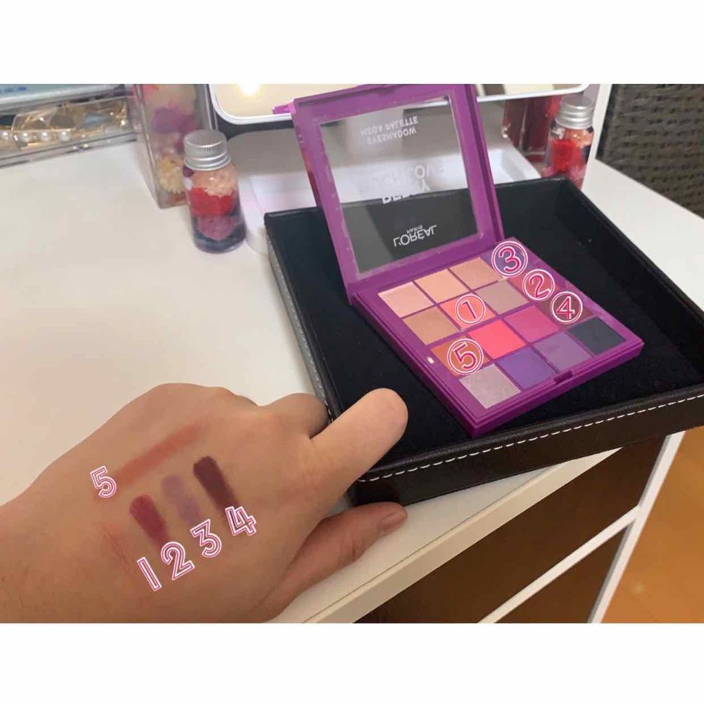 アイシャドウ メガパレット 02 BERRY MUCH LOVE/ロレアル パリ/アイシャドウパレットを使ったクチコミ（1枚目）