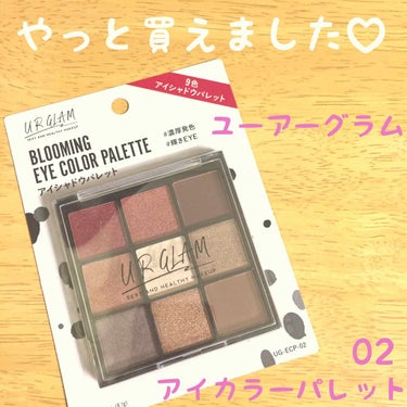 UR GLAM　BLOOMING EYE COLOR PALETTE/U R GLAM/アイシャドウパレットを使ったクチコミ（1枚目）