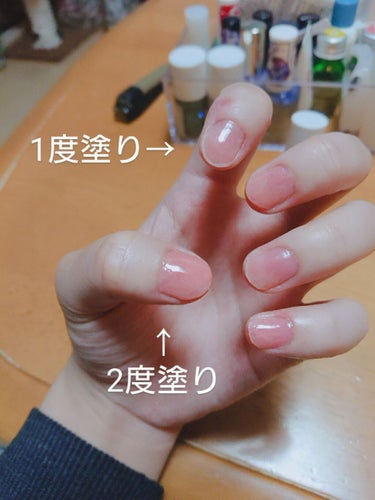 pa nail collective pa プラス オールインワンコートのクチコミ「最近のネイル〜
剥げてきていたので補修頑張った
(こんだけ塗りムラあって頑張ったとは)

この.....」（2枚目）