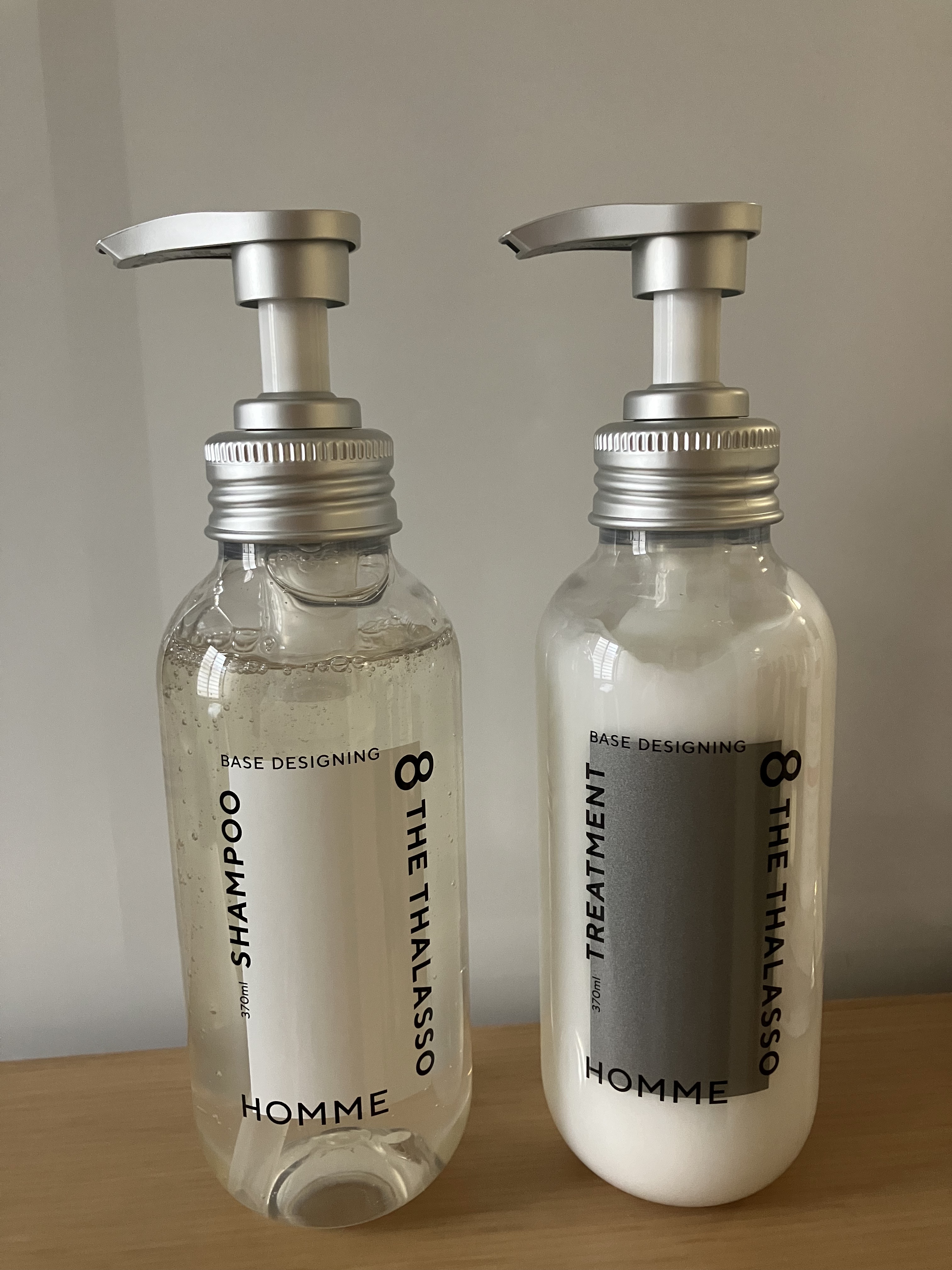 エイトザタラソ オム ベースデザイニング シャンプー／ヘアトリートメント/エイトザタラソ/市販シャンプーを使ったクチコミ（1枚目）